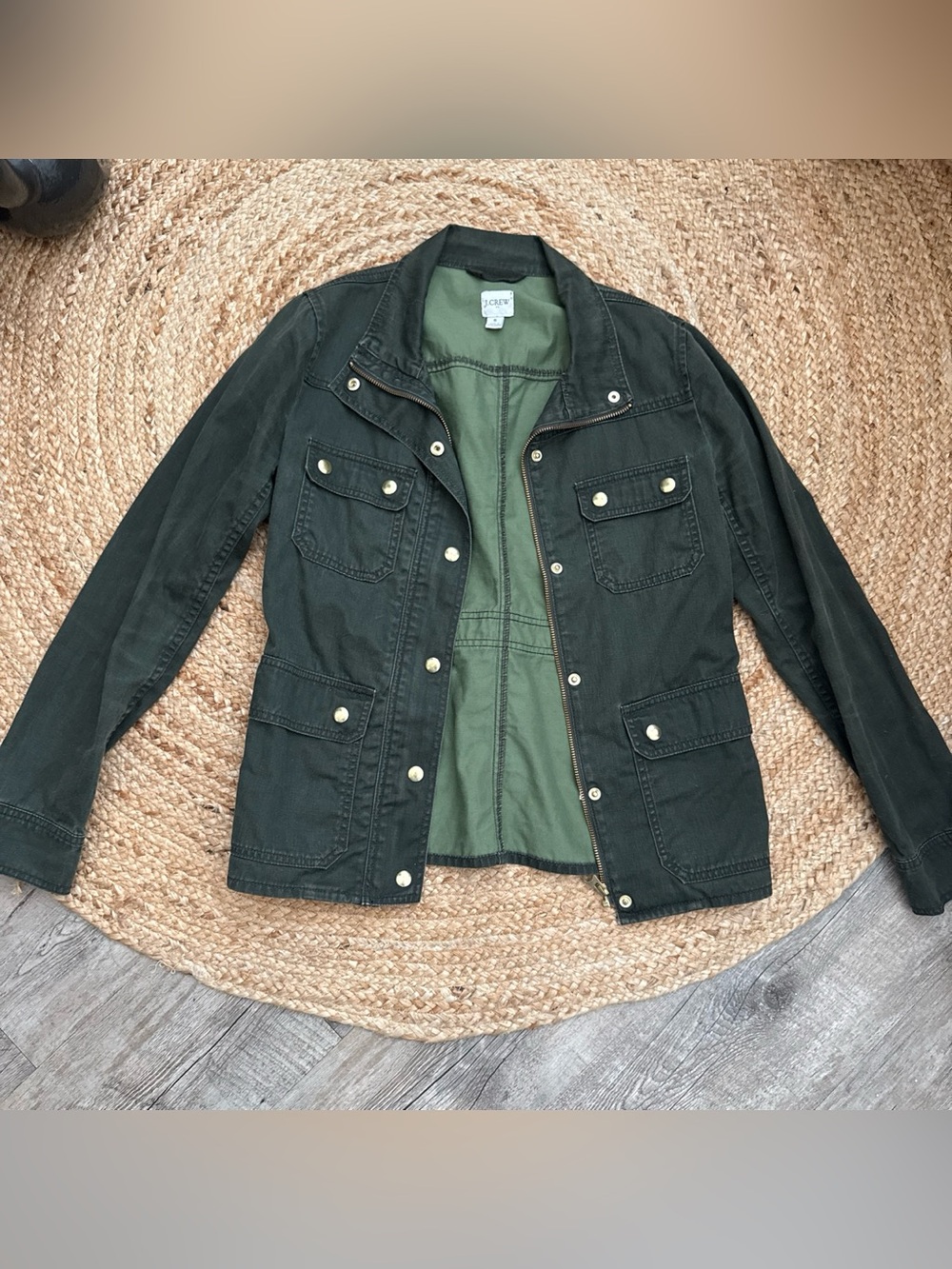 J. Crew Olive Green Utility Jacket